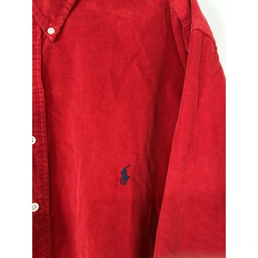 Polo Ralph Lauren Shirt 2XB 2XL Big Classic Fit Corduroy Long Sleeve Button Down - Picture 5 of 6